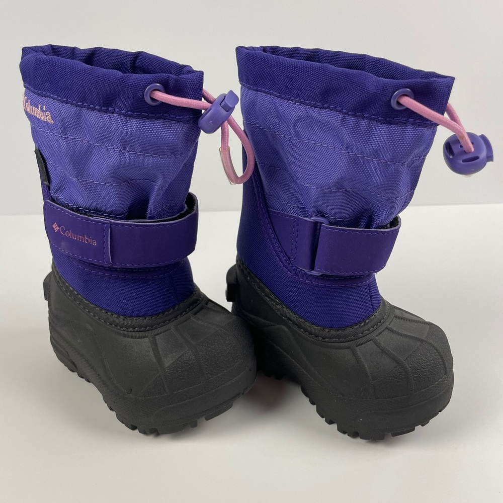 Columbia Purple Slip-on Lined Winter Snow Boots